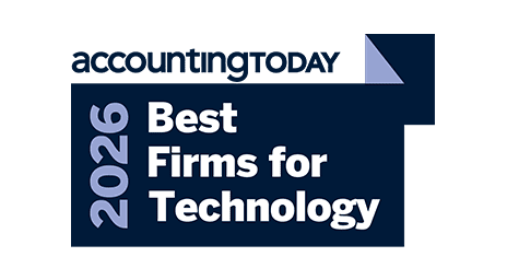 Accounting Today 2026 Best Firms for Technology award logo